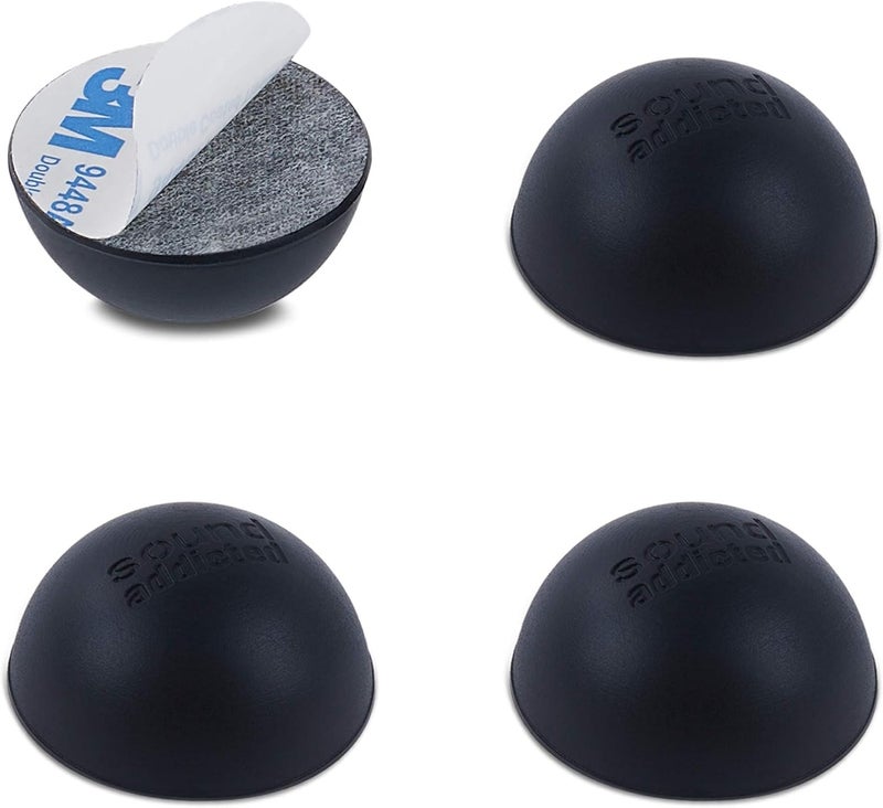 Sound Addicted Subble 1.2'' (4 Pack) Silicone Feet Isolation for Amplifiers, Decks or Any Other Audio Equipment, Non-Skid Hemisphere with Adhesive (Sustain up to 24lb) | Subble - Image 1